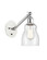 Ballston One Light Wall Sconce in White Polished Chrome (405|3171WWPCG394)