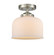 Nouveau One Light Semi-Flush Mount in Brushed Satin Nickel (405|2841CSNG71)