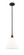 Edison One Light Mini Pendant in Matte Black (405|6161SBKGBC121)