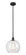 Edison One Light Mini Pendant in Matte Black (405|6161SBKG12412)