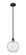 Edison One Light Mini Pendant in Matte Black (405|6161SBKG12210RW)
