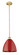 Edison One Light Mini Pendant in Brushed Brass (405|6161SBBMBD12RD)
