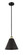 Edison One Light Mini Pendant in Black Antique Brass (405|6161SBABMBC12BK)