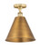 Edison One Light Semi-Flush Mount in Brushed Brass (405|6161FBBMBC12BB)