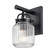 Downtown Urban One Light Wall Sconce in Matte Black (405|4161WBKG4166SDY)