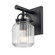 Downtown Urban One Light Wall Sconce in Matte Black (405|4161WBKG4166CL)