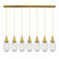 Downtown Urban Seven Light Linear Pendant in Brushed Brass (405|1274501PBBG4506SCL)