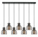 Downtown Urban Seven Light Linear Pendant in Matte Black (405|1274101PSBKG4128SM)