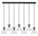 Downtown Urban Seven Light Linear Pendant in Matte Black (405|1274101PSBKG4118SDY)