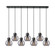 Newton Seven Light Linear Pendant in Matte Black (405|1274101PSBKG4108SM)