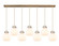Newton Seven Light Linear Pendant in Brushed Brass (405|1274101PSBBG4108WH)