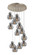 Newton 12 Light Pendant in Brushed Satin Nickel (405|1264101PSSNG4108SM)