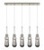 Downtown Urban Five Light Linear Pendant in Brushed Satin Nickel (405|1254521PSNG4524SM)