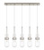 Downtown Urban Five Light Linear Pendant in Brushed Satin Nickel (405|1254521PSNG4524CL)