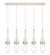 Downtown Urban Five Light Linear Pendant in Polished Nickel (405|1254521PPNG4524CL)