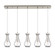Downtown Urban Five Light Linear Pendant in Brushed Satin Nickel (405|1254511PSNG4515CL)