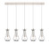 Downtown Urban Five Light Linear Pendant in Polished Nickel (405|1254511PPNG4515CL)