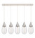 Downtown Urban Five Light Linear Pendant in Polished Nickel (405|1254501PPNG4506CL)