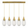 Downtown Urban LED Linear Pendant in Brushed Brass (405|1254501PBBG4506SCL)