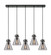 Downtown Urban Five Light Linear Pendant in Matte Black (405|1254101PSBKG4118SM)