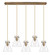 Downtown Urban Eight Light Linear Pendant in Brushed Brass (405|1254101PSBBG4118CL)