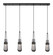 Downtown Urban Four Light Linear Pendant in Matte Black (405|1244521PBKG4524SM)
