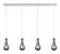 Downtown Urban Four Light Linear Pendant in Polished Nickel (405|1244511PPNG4515SM)