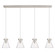 Downtown Urban Four Light Linear Pendant in Polished Nickel (405|1244101PSPNG4118CL)