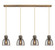 Downtown Urban Four Light Linear Pendant in Brushed Brass (405|1244101PSBBG4128SM)