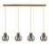 Newton Four Light Linear Pendant in Brushed Brass (405|1244101PSBBG4108SM)