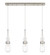 Downtown Urban Three Light Linear Pendant in Brushed Satin Nickel (405|1234521PSNG4524CL)