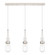 Downtown Urban Three Light Linear Pendant in Polished Nickel (405|1234521PPNG4524CL)