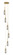 Downtown Urban Three Light Linear Pendant in Brushed Brass (405|1234521PBBG4524SM)