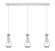 Downtown Urban Three Light Linear Pendant in Polished Nickel (405|1234511PPNG4515CL)