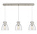 Downtown Urban Three Light Linear Pendant in Brushed Satin Nickel (405|1234101PSSNG4128SDY)