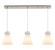 Downtown Urban Nine Light Linear Pendant in Brushed Satin Nickel (405|1234101PSSNG4118WH)