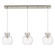 Downtown Urban Three Light Linear Pendant in Brushed Satin Nickel (405|1234101PSSNG4108CL)
