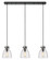 Downtown Urban Eight Light Linear Pendant in Matte Black (405|1234101PSBKG4128SDY)