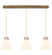 Downtown Urban Seven Light Linear Pendant in Brushed Brass (405|1234101PSBBG4128WH)