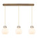 Newton Three Light Linear Pendant in Brushed Brass (405|1234101PSBBG4108WH)