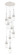 Downtown Urban Nine Light Pendant in Polished Nickel (405|1194521PPNG4524CL)
