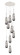 Downtown Urban Nine Light Pendant in Polished Nickel (405|1194521PPNG4524SM)