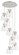 Downtown Urban Nine Light Pendant in Polished Nickel (405|1194101PSPNG4128CL)