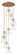 Downtown Urban Nine Light Pendant in Brushed Brass (405|1194101PSBBG4128SDY)