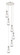 Downtown Urban Six Light Pendant in Polished Nickel (405|1164511PPNG4515CL)