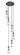 Downtown Urban Six Light Pendant in Matte Black (405|1164511PBKG4515CL)