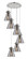 Downtown Urban Six Light Pendant in Polished Nickel (405|1164101PSPNG4118SM)