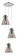 Downtown Urban Three Light Pendant in Polished Nickel (405|1134101PSPNG4118SM)