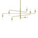 Atelier Six Light Pendant in Satin Brass (69|454638)