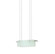 Suspended Glass Slim LED LED Pendant in Satin Nickel (69|321613LED)